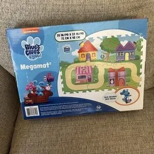 Nickelodeon Blue's Clues Megamat‎ 6-Tile Durable Foam Play Mat Kids 28x19" NEW
