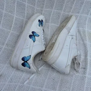 Nike Air Firce Custom Butterfly Sneakers 9