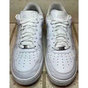 Nike Air Force 1 '07 Low Top Sneakers Triple White Men's 315122-111 Size 12