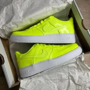 Nike Air Force One LV8 UV Light Reactive Volt Lime Yellow