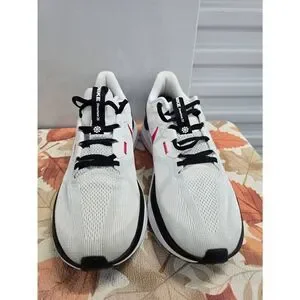Nike Air Zoom Structure 25 White Red Running Shoes DJ7883-106 Men's Size 14