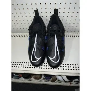 Nike Alpha Menace Pro 3 Mens Football Cleats Size 12 Black Blue CT6649-007