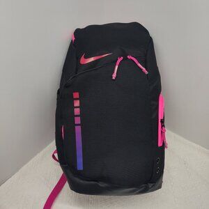 Nike Black Backpack with Pink and Purple Accents