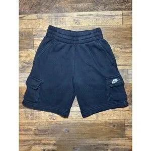Nike Boys Size Small Black Cargo Sweat Shorts