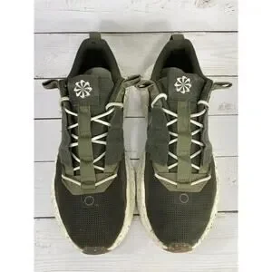 Nike Crater Impact Sequoia Casual Comfort Shoes Mens Size 8 Green Athletic Low