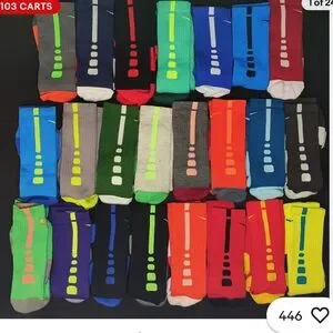 Nike Elite Dri-Fit Crew Socks - Assorted Colors over 50 pairs all one price