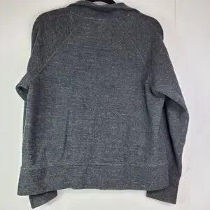 Nike Gray Therma-FIT 1/4 Zip Pullover Size Small Charcoal Heathered Training Top