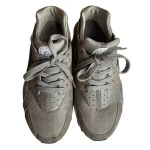 NIKE HUARACHE RUN GS Boys Cobblestone Cobblestone-white-black Youth Size 6.5