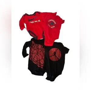 NIKE Jordan 0-6 months boys clothes converse 4 piece bundle