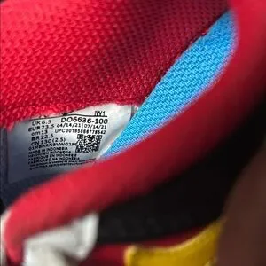Nike Red And Blue Sneakers Classic Low-Top Custom UNO Design