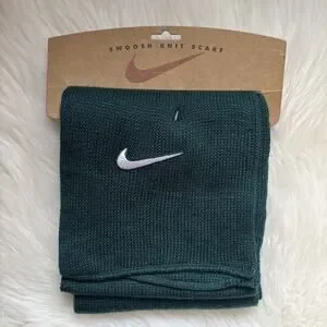 Nike Sport Swoosh Unisex Knit Scarf New Green Logo Sporty Classic Timeless