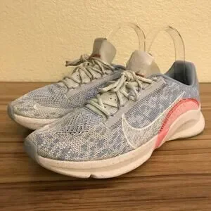 Nike Superrep Go 3 Flyknit Training Shoes Women’s Size 7.5 Blue Athletic Sneaker