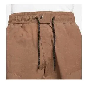 NIKE Tech Essentials Utility Shorts Size Medium Mens Brown Black Woven Unlined