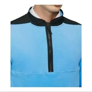 Nike Therma-Fit Victory Blue 1/2 Zipper Golf Fleece Top Men Size L