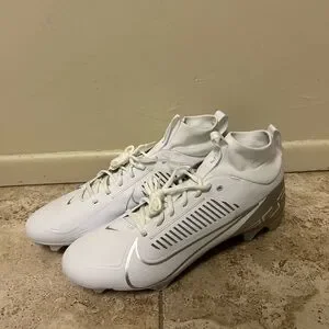 Nike Vapor Edge Pro 360 2 DA5456-102 White Metallic Silver Football Mens US 15