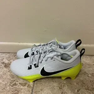 Nike Vapor Edge Speed 360 2 Football Cleats Grey Black Volt DA5455-004 Mens 9.5