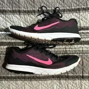 NIKE WOMEN’S BLACK & PINK WALKING RUNNING ATHLETIC SNEAKER SHOES