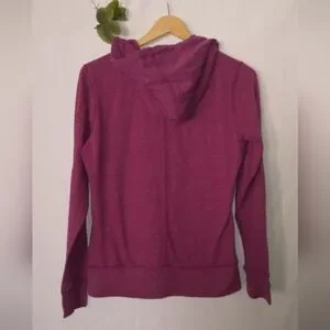 Nike Women's Maroon Full-Zip Hoodie Size Medium