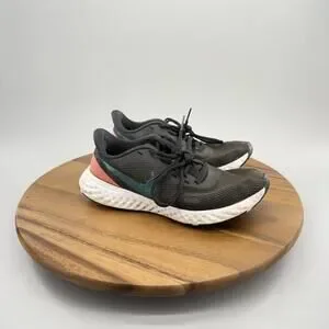 Nike Women's Revolution 5 Running Shoes Size 6 Black/Pink BQ3207-011