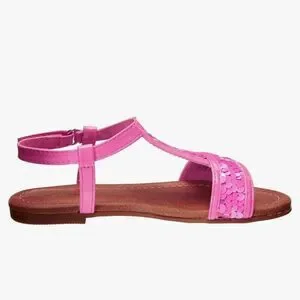 Nina Pink Sequin Sandals Size 1
