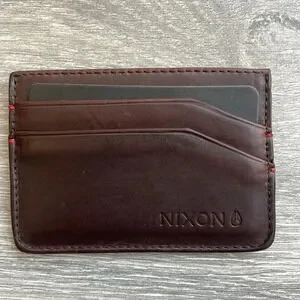 Nixon Legacy Card Wallet Dark Brown