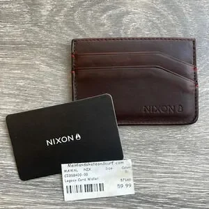Nixon Legacy Card Wallet Dark Brown