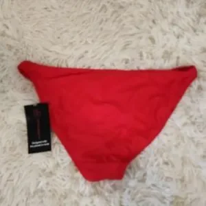No Boundaries Red Bikini Bottom