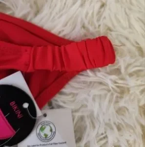 No Boundaries Red Bikini Bottom