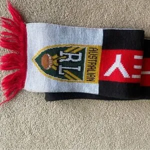 North Sydney Bears Rugby Red Black Sports Scarf Australian