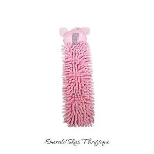 Norwex Kids Pink Pig Microfiber Baclock Hand Towel
