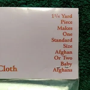NOS Triumph Brand Aurora Afghan Cloth