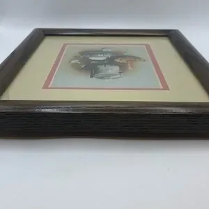 Not By Night (Proverbs 31:18) Brown Wood Frame With Matting By Ken Holland