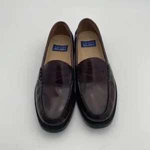 Nunn Bush Burgundy Leather Penny Loafers Mens 10M Casual Event Office Grandpa