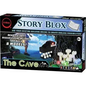 NWB E-Blox Story Blox The Cave LED Light-Up Building Blocks Toy Set 118 Pieces