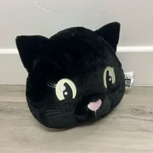 NWOT Dolls Kill Home Black Cat Plush pillow Rare