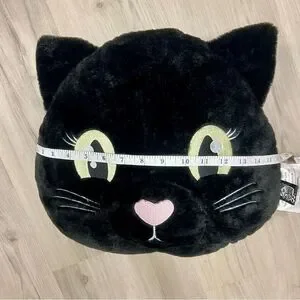 NWOT Dolls Kill Home Black Cat Plush pillow Rare
