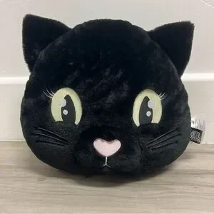 NWOT dolls kill home black cat plush pillow rare