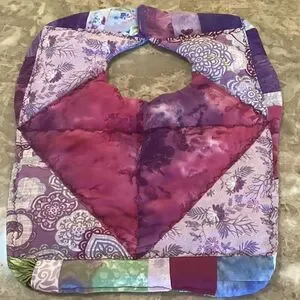 NWOT. Hand Crafted Quilted Reversible Baby Bib $12 ea. Or 3/$25