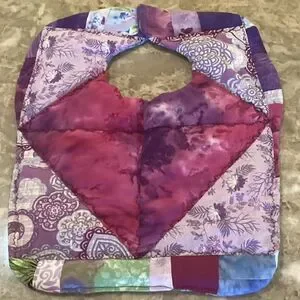 NWOT. Hand Crafted Quilted Reversible Baby Bib $12 ea. or 3/$25