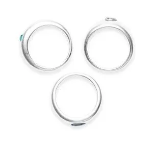 NWOT Lucky Brand Multi Color 3 Set Stone Ring