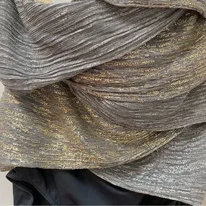 NWOT Miracle Suit Silver & Grey Metallic Strapless One Piece Swimsuit