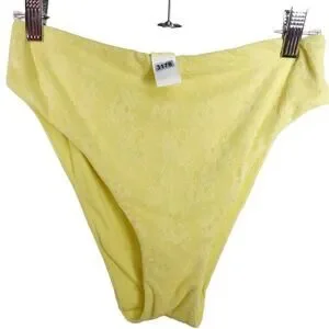 NWOT Sample Andie Women's Lace Bikini Bottom Limeade Yellow Small 3178-O