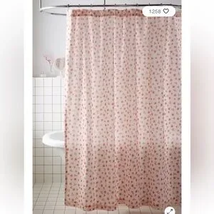 NWOT Urban Outfitters Sweetheart Ditsy Patterned Shower Curtain
