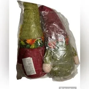 NWT 2 Gnomes Fall Halloween Thanksgiving Christmas Decorations