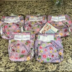 NWT 5 Bumkins AIO Cloth Diapers All-in-Ones Small