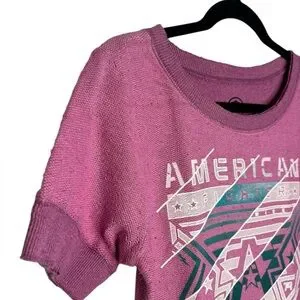 NWT AMERICAN FIGHTER Women's T-Shirt GLADBROOK Athletic Pink Size Medium