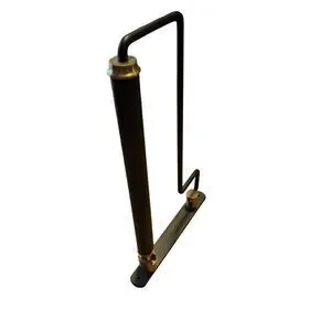 NWT bathroom accessories hinged folding towel holder. Metal w/ brass accents