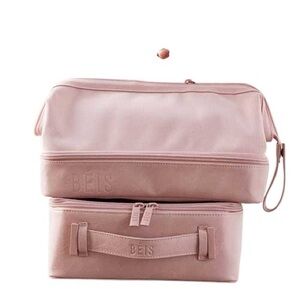 NWT BEIS Dopp Kit Cosmetic Bag In Atlas Pink