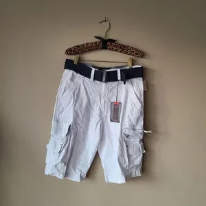 NWT Beverly Hills Polo Club cargo Shorts sz.30 white