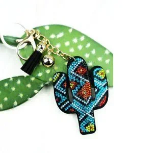 NWT *BOUTIQUE* AZTEC CACTUS KEYCHAIN/BAG CHARM